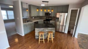 Professional real estate photography of a kitchen